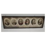 Framed engraving - British Authors