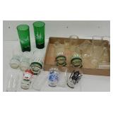 Box of retro water glasses