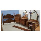 5 piece depression bedroom set (full size bed)