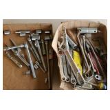 2 box lots of tools - sockets, wrenches etc