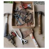 Box - hammers, pliers, vice, etc...