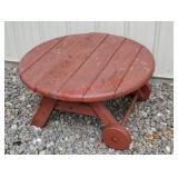 Redwood patio coffee table