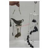 2 sets of wind chimes - glass bells (as is) and