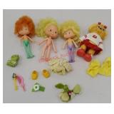 Group of tiny American greetings dolls and