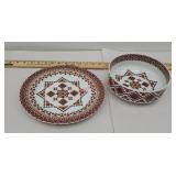 Ukrainian plate and bowl