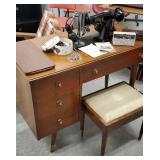 Pfaff sewing machine with attachments and sewing