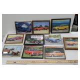 10 framed automobile photos