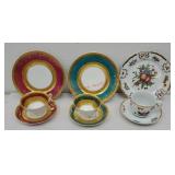 3 - 3pc cup saucer and sandwich plate sets
