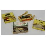 4 fishing lures in original boxes