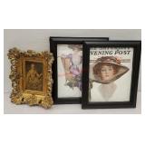 3 framed pretty ladies - 1 in an amazing frame