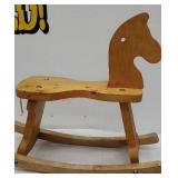 Wooden rocking horse