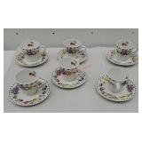 Set of 6 Farberware cups and saucers