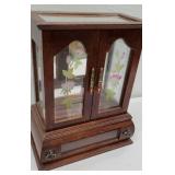 Jewelry box with ring drawer in base