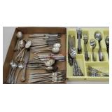 2 box lots of flatware