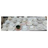 Cart 22 - top row of cups and saucers