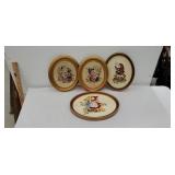 4 Oval needlework Hummel 4x$