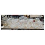 Cart #31 - top row glassware