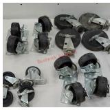 4 sets of industrial swivel casters with locking