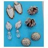4 pairs of Swarovski earrings