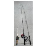 3 fishing poles