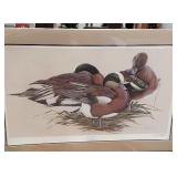Unframed ducks unlimited print by La May numbered