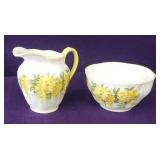 Pretty Royal Albert creamer and sugar