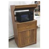 Frigidaire microwave and cart, cutting boards