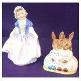 2 Royal Doulton figurines - Dinky Do & Bunnykins