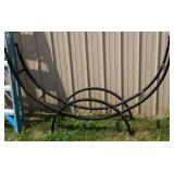 Black fire wood holder