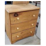 3 drawer pine dresser