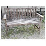 teak wood park bench