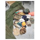 Large box lot - includes large insect net, ducks