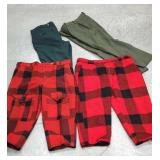 4 pair of wool hunting pants large sizes