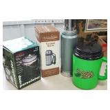 Box - thermoses, camp percolator, etc
