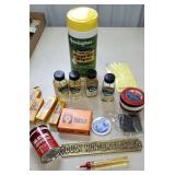 Small box - brass plaque duck hunters only, spark