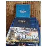 3 games - Risk, Bible, etc...