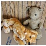 2 early stuffed animals - very loved