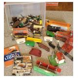 Large plastic tub lot of miscellaneous Lionel