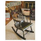 Black stenciled Boston rocker