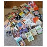 Huge box of miscellaneous books including sewing