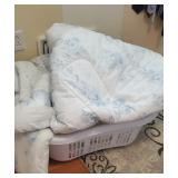 Ralph Lauren bedspread & laundry basket
