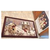 Christmas Magnetic dishwasher front and Cardinal