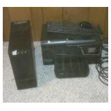 Computer, printer, keyboard, mouse