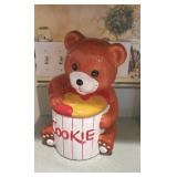 Made in Taiwan bear cookie jar distributed for