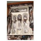 Drawer full of silverware
