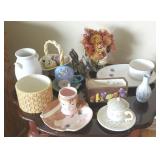 Box lot of miscellaneous pottery and Penn state