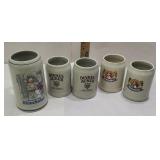 5 steins