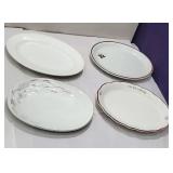 4 platters including the red caboose vestal