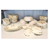 Group of Halls Autumn leaf serving pieces