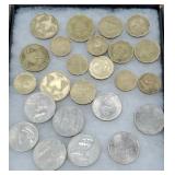 Group of foreign coins